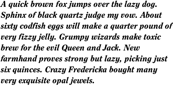 ITC Clearface Heavy Italic OT