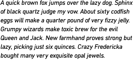 DIN Mittel Regular Italic OT