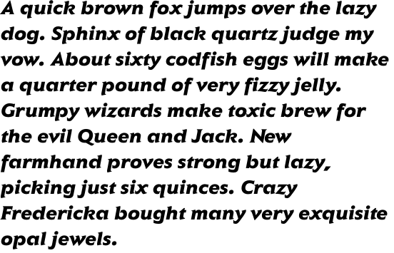 ITC Elan Black Italic OT