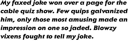 ITC Elan Black Italic OT