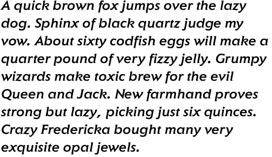 ITC Elan Medium Italic OT