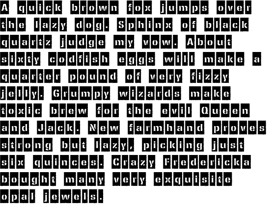 Ferro Stencil Bold Negative Rough OT