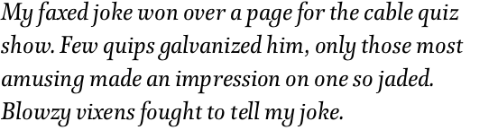 Forlane Roman Italic OT
