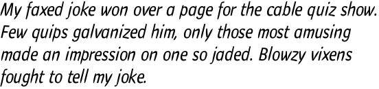 Havanna Regular Italic OT