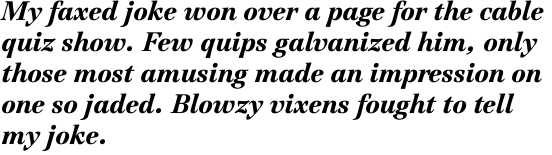 ITC Jamille Black Italic OT