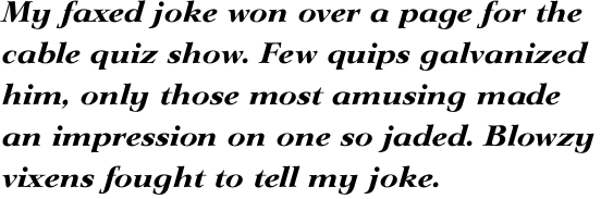 Lingwood Bold Italic OT