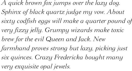 Lingwood Light Italic OT