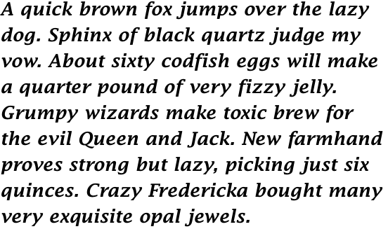 Lucida Fax Demi Bold Italic OT