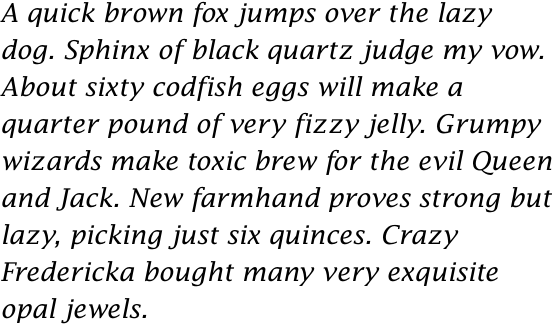 Lucida Fax Roman Italic OT