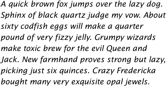 Lucida Sans Roman Italic OT
