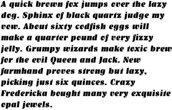 Nashville Heavy Italic OT