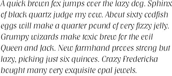 Nashville Extra Light Italic OT