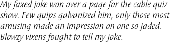 Oberon Serif Book Italic OT