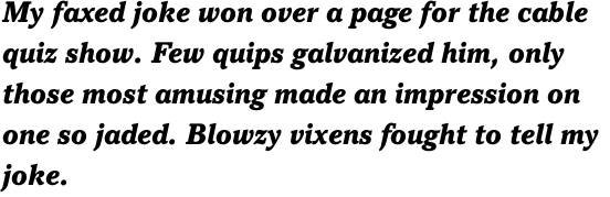 ITC Pacella Black Italic OT