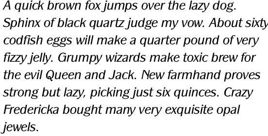 ITC Panache Book Italic OT
