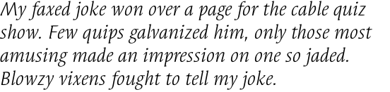 ITC Syndor Book Italic OT