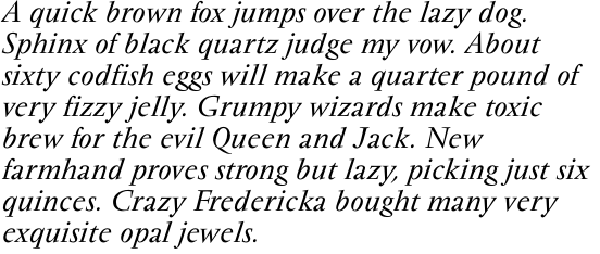 Vendome Regular Italic OT