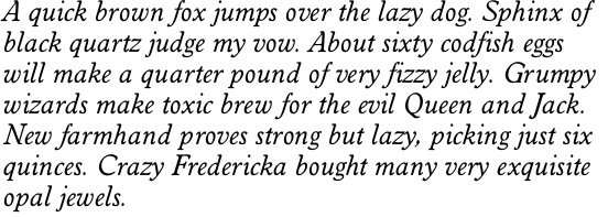 Worchester Regular Italic OT