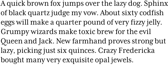 Mrs Eaves XL Serif Narrow Regular OT