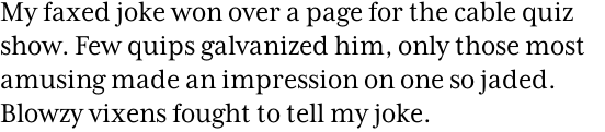 Mrs Eaves XL Serif Narrow Regular OT