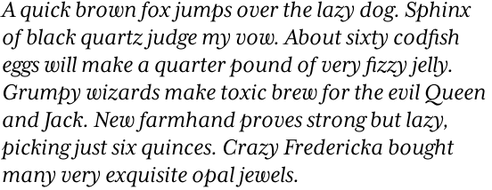 Mrs Eaves XL Serif Regular Italic OT
