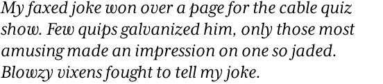 Mrs Eaves XL Serif Regular Italic OT