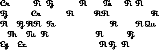 Deliscript Ligatures OT