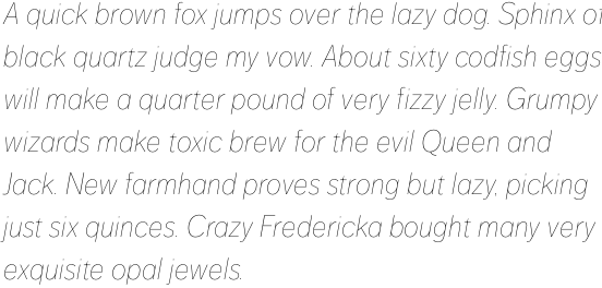 FF Dagny OT Thin Italic