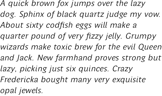 Perec Blanca Italic OT