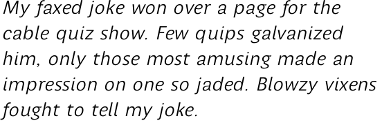 Perec Blanca Italic OT