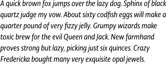 Typonine Sans Condensed Normal Italic Pro OT