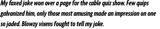 Agenda Extra Condensed Bold Italic OT