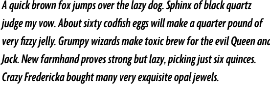 Agenda Extra Condensed Semi Bold Italic OT