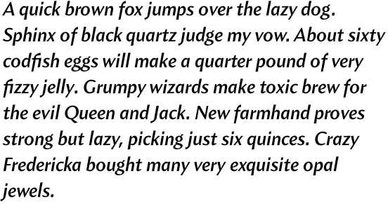 Amira Semi Bold Italic OT