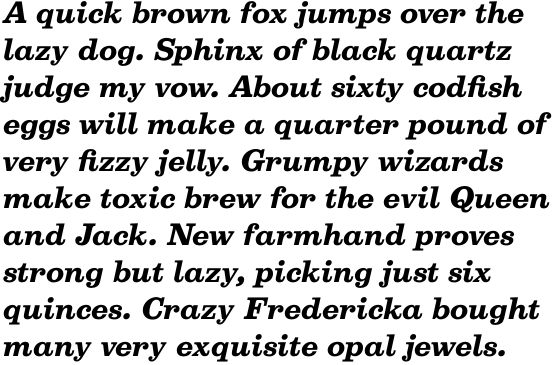 Belizio Bold Italic OT