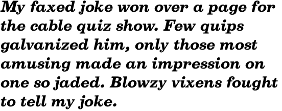 Belizio Bold Italic OT