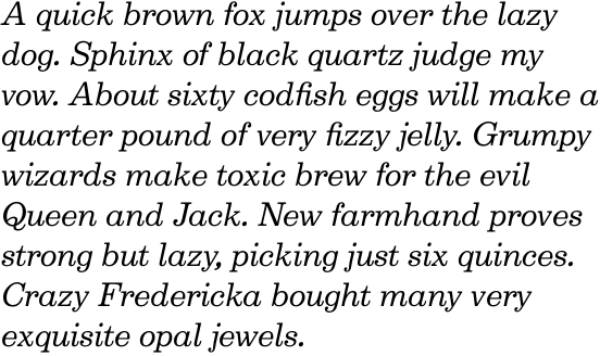 Belizio Italic OT