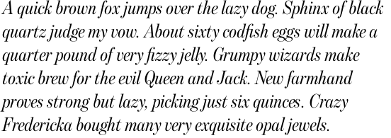 Benton Modern Display Condensed Italic OT