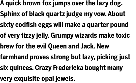 Benton Sans Condensed Bold OT