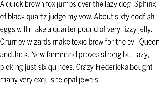 Benton Sans Condensed Book OT