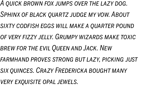 Benton Sans Condensed Italic SC OT