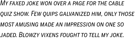 Benton Sans Condensed Italic SC OT