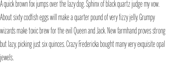Benton Sans Extra Compressed Extra Light OT