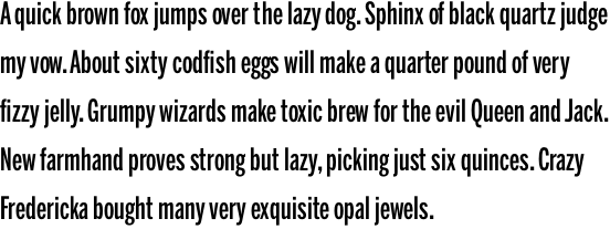 Benton Sans Extra Compressed Medium OT