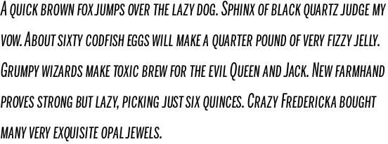 Benton Sans Extra Compressed Italic SC OT