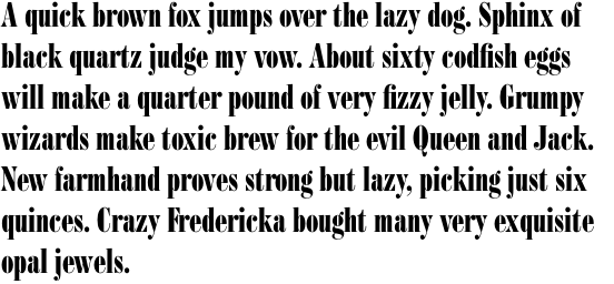 Bodoni Compressed Bold OT