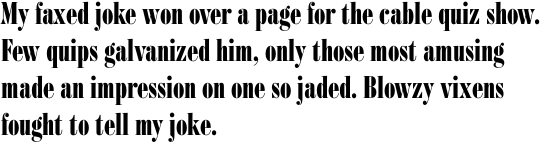 Bodoni Compressed Bold OT
