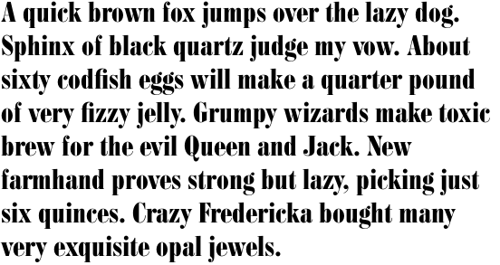 Bodoni Condensed Bold OT