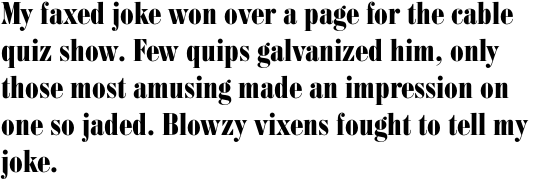 Bodoni Condensed Bold OT