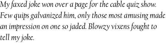 Californian Italic OT
